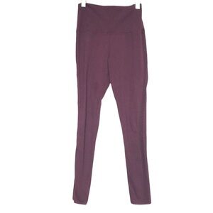 AERIE burgundy high waist side lace stripe leggings Small